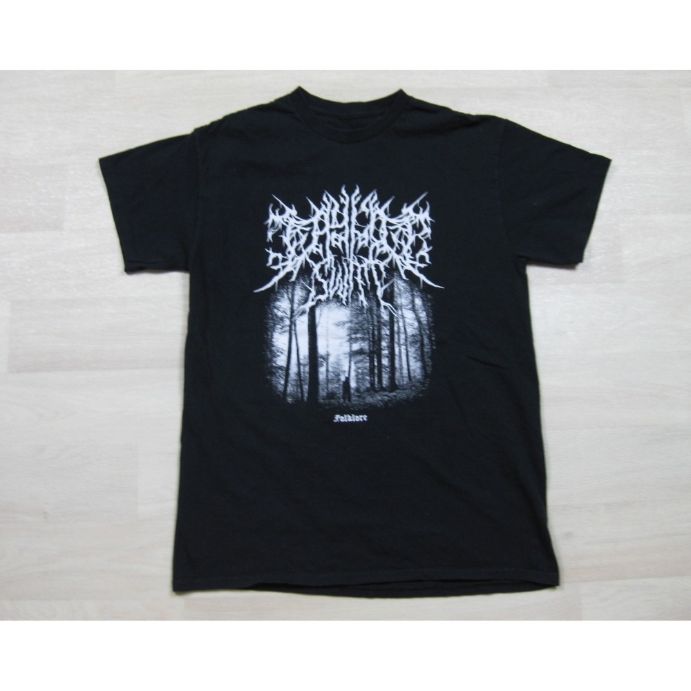 Taylor Swift Black Metal Parody T-Shirt (S) Folklore Gothic Lettering Pop Music